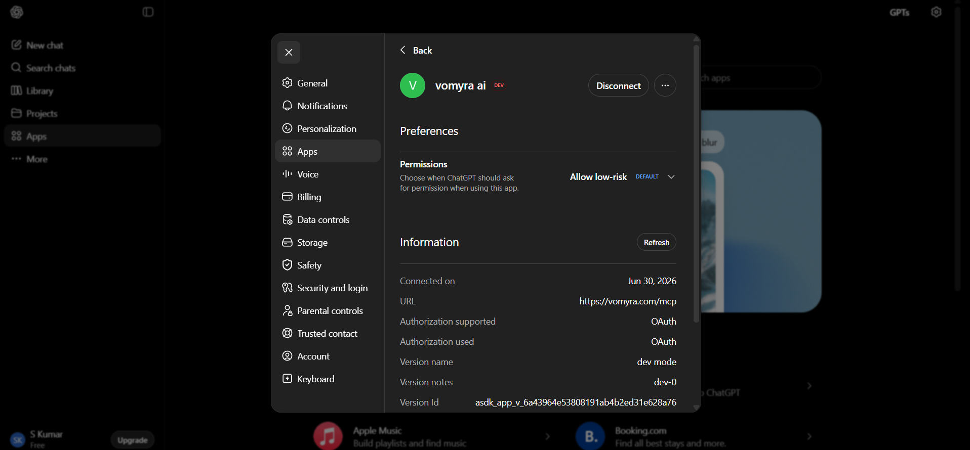 App successfully created
